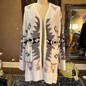 Cozy Super Snug Cardigan Tribal